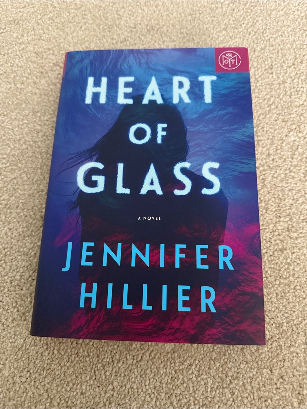 Heart of Glass Decorative Poster - Blue & Purple Cover by Jennifer Hillier